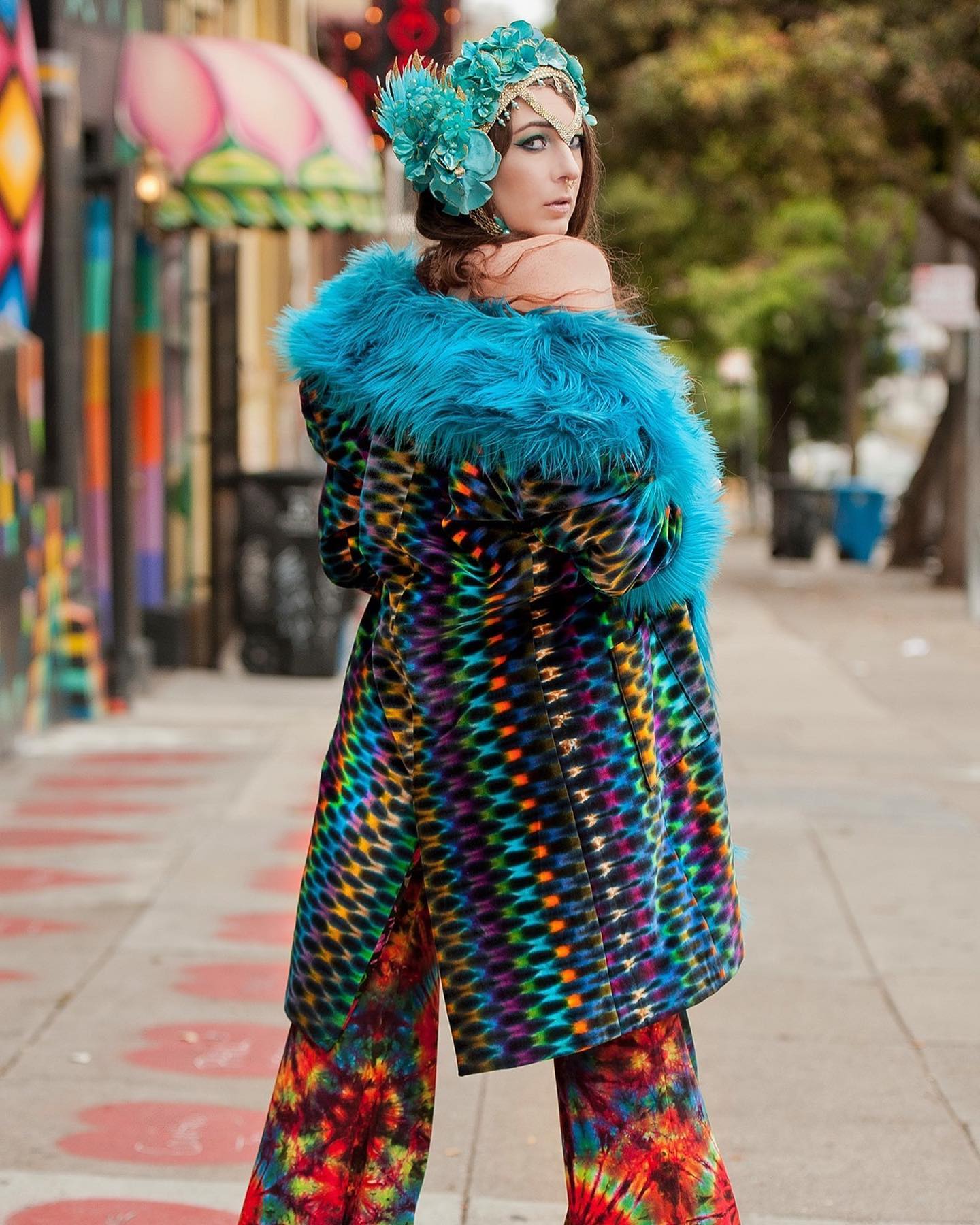 Tiedye Velvet Coats
