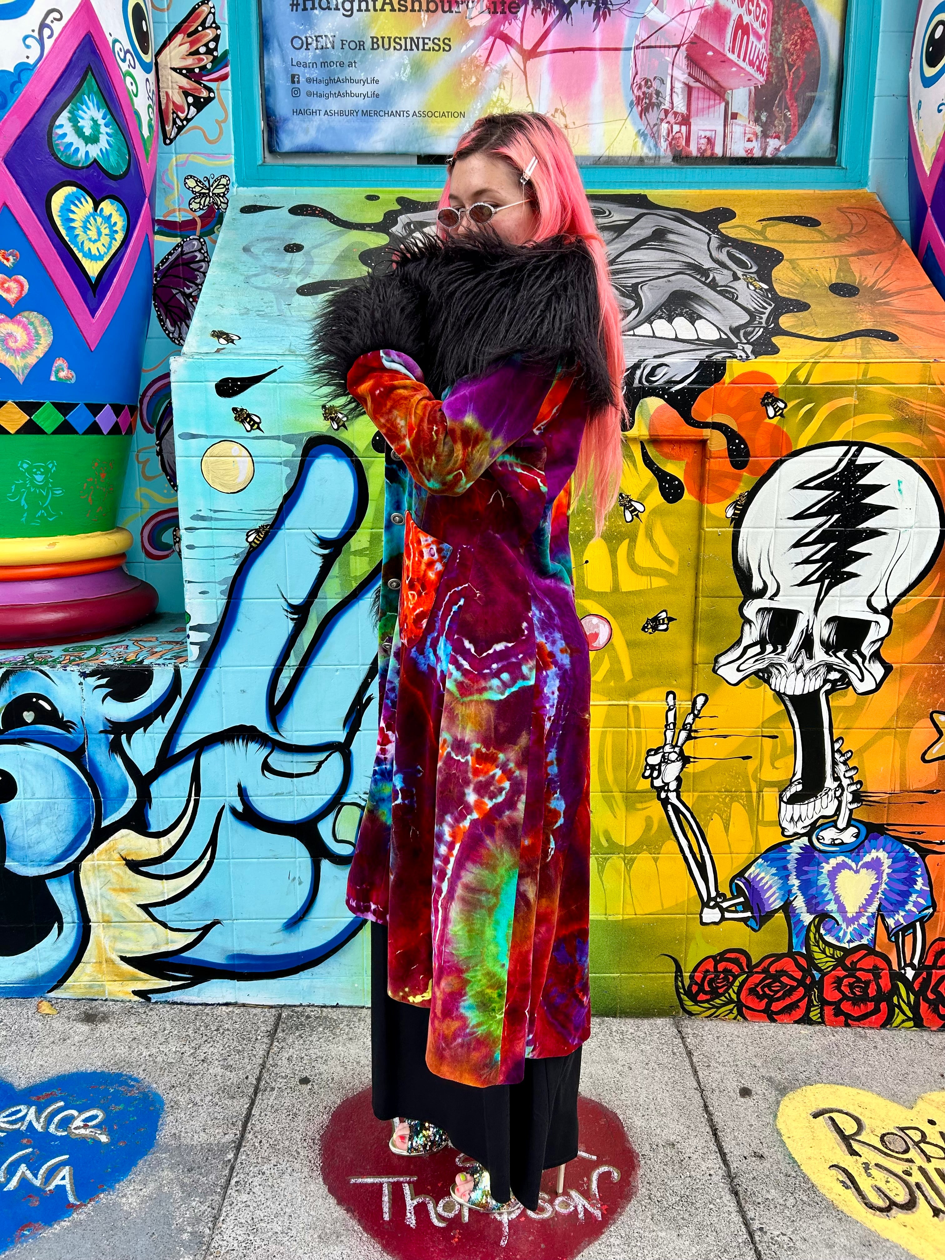 Philine Ladies Tiedye Coat #6 Medium from Love on Haight