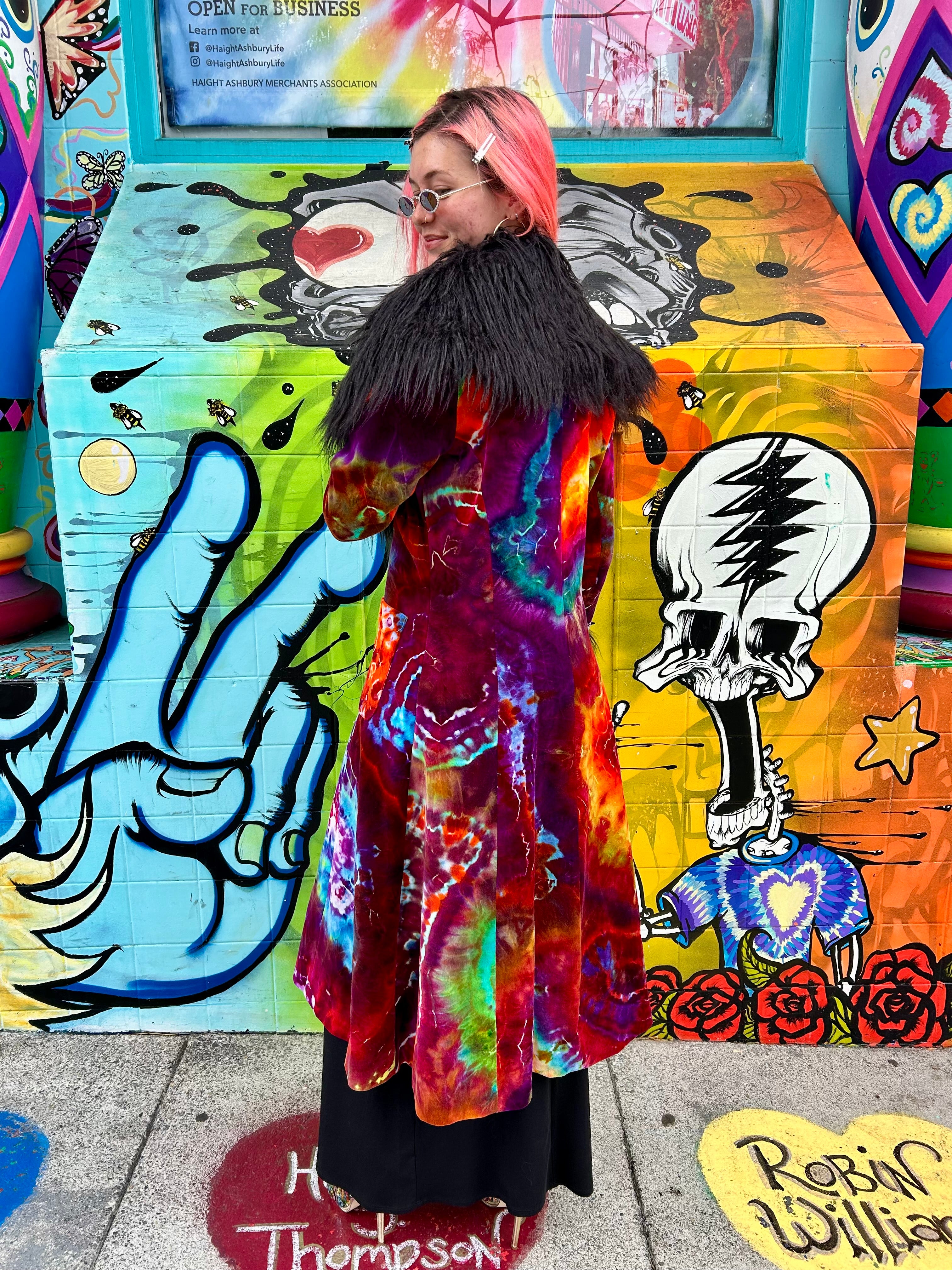 Philine Ladies Tiedye Coat #6 Medium from Love on Haight