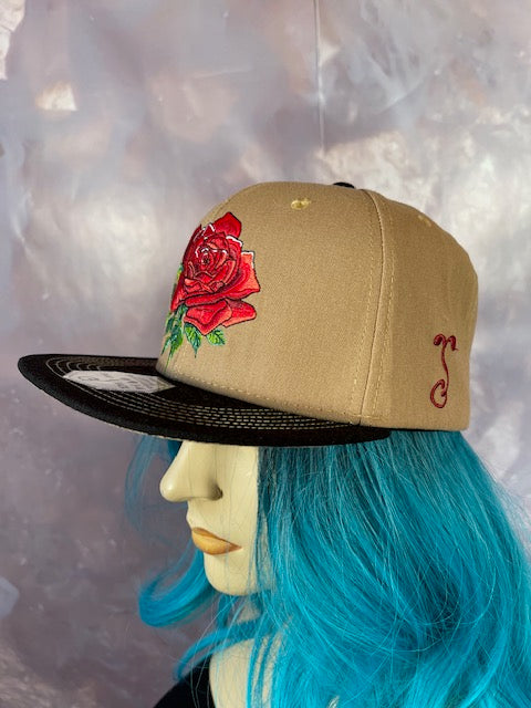 Grassroots Tan Red Rose
