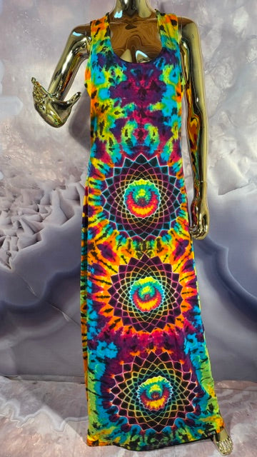 XL Bean Dyes SportyO Dress #2 (HOT), handmade tie dye from Love on Haight