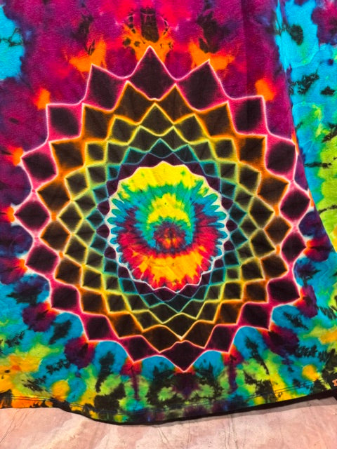 XL Bean Dyes SportyO Dress #2 (HOT), handmade tie dye from Love on Haight