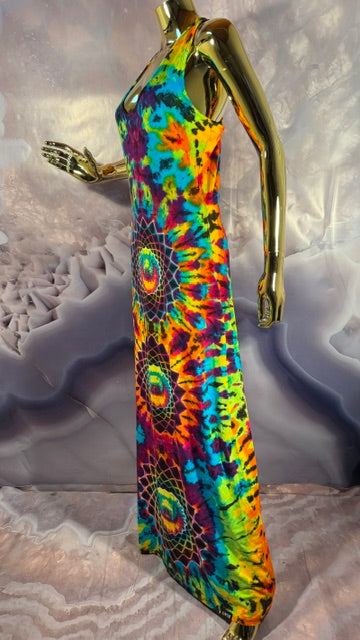 XL Bean Dyes SportyO Dress #2 (HOT), handmade tie dye from Love on Haight