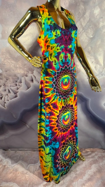 XL Bean Dyes SportyO Dress #2 (HOT), handmade tie dye from Love on Haight