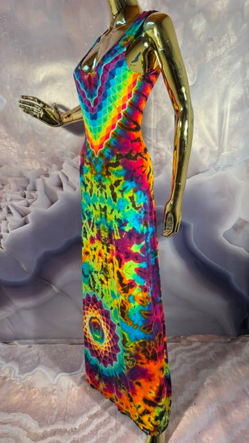 Large Bean Dyes SLAY Dress #3, handmade tie dye from Love on Haight