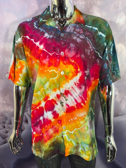 Medium Marybgoround Button Down #5, tie dye button down shirt from Love on Haight