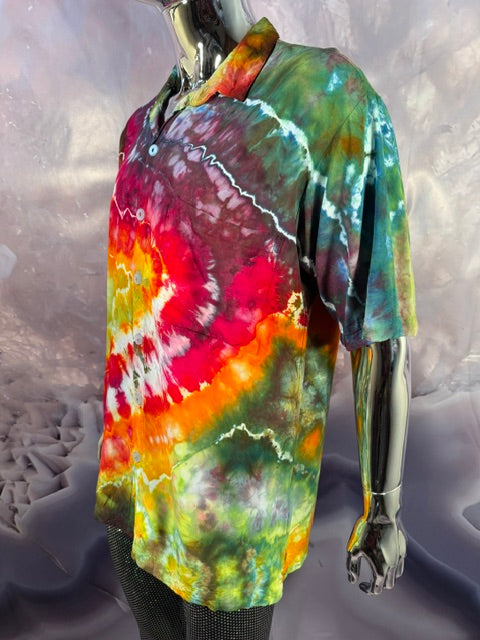 Medium Marybgoround Button Down #5, tie dye button down shirt from Love on Haight