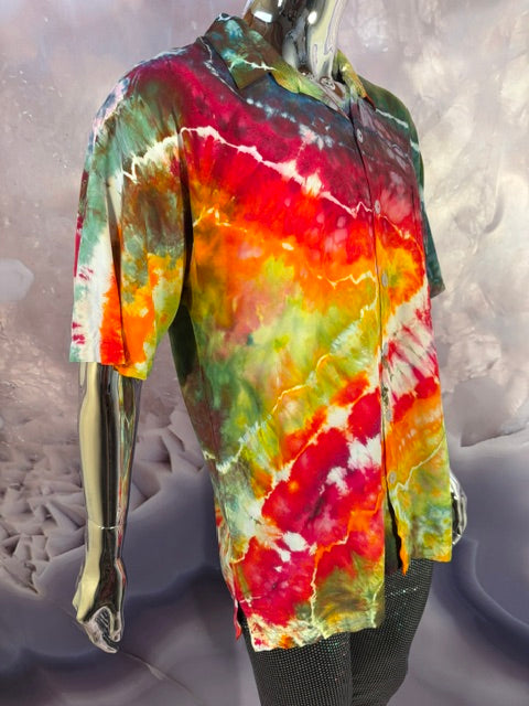 Medium Marybgoround Button Down #5, tie dye button down shirt from Love on Haight