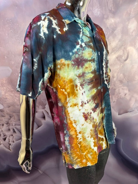 Medium Marybgoround Button Down #4, tie dye button down shirt from Love on Haight