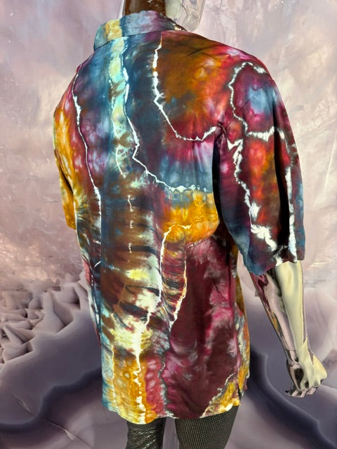Medium Marybgoround Button Down #4, tie dye button down shirt from Love on Haight