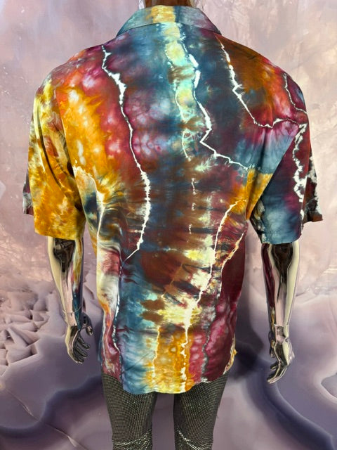 Medium Marybgoround Button Down #4, tie dye button down shirt from Love on Haight