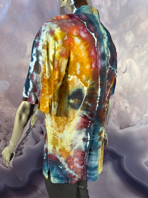 Medium Marybgoround Button Down #4, tie dye button down shirt from Love on Haight