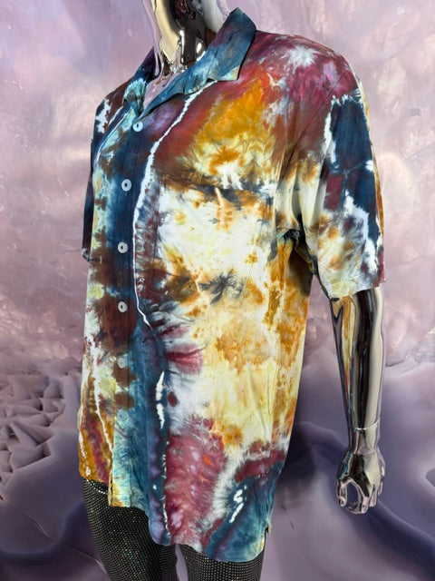 Medium Marybgoround Button Down #4, tie dye button down shirt from Love on Haight