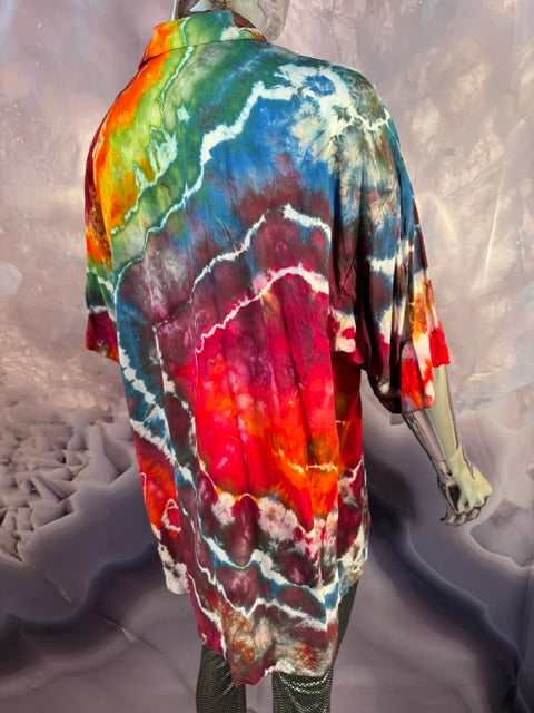 XL Marybgoround Button Down #11, tie dye button down shirt from Love on Haight