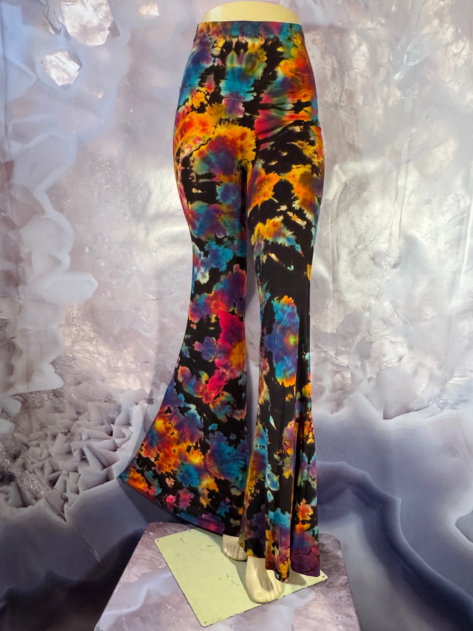 Medium REVERSE Psychedelic Serenity Dyes McGee Bell Bottom #4