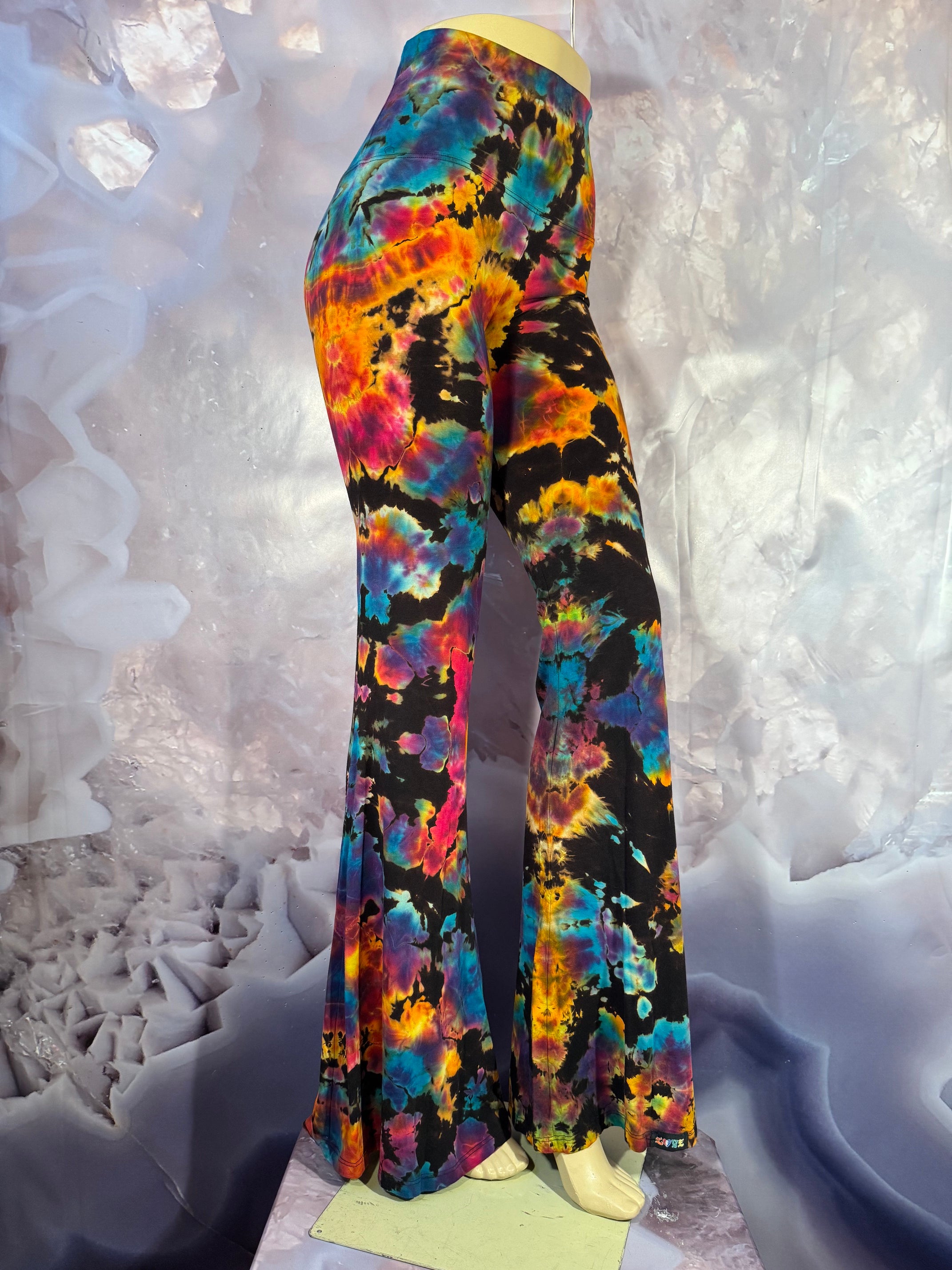 Medium REVERSE Psychedelic Serenity Dyes McGee Bell Bottom #4