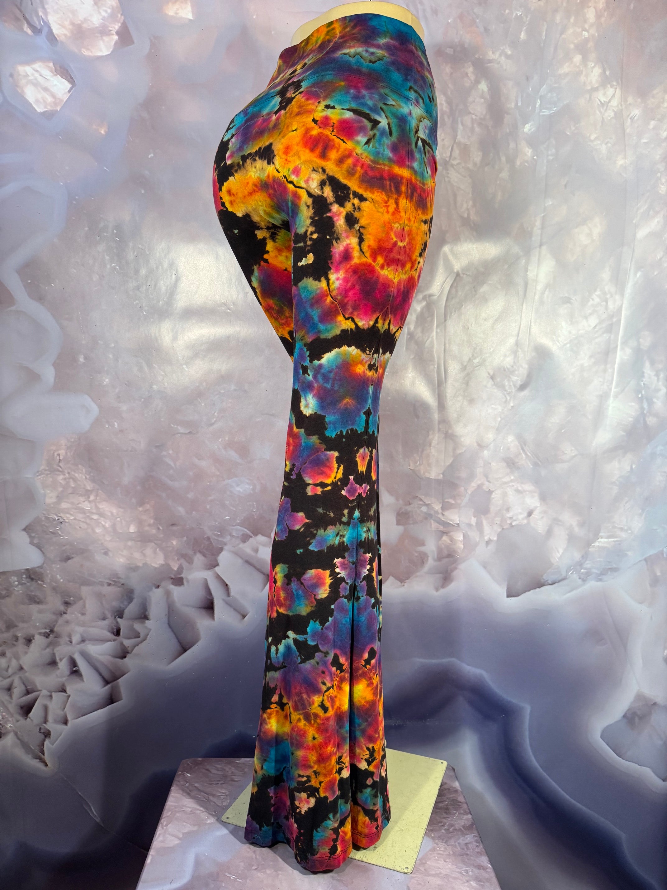 Medium REVERSE Psychedelic Serenity Dyes McGee Bell Bottom #4