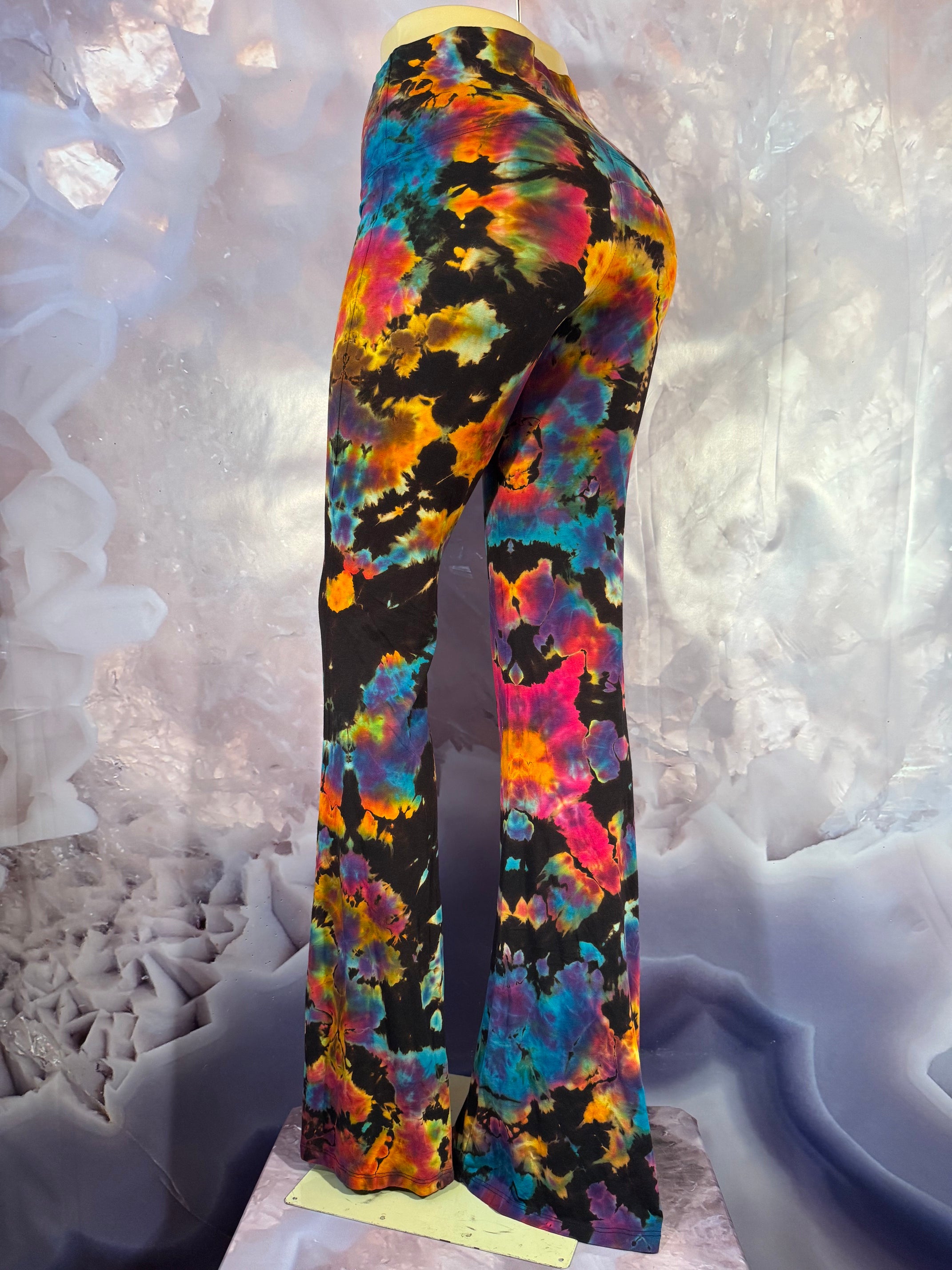 Medium REVERSE Psychedelic Serenity Dyes McGee Bell Bottom #4