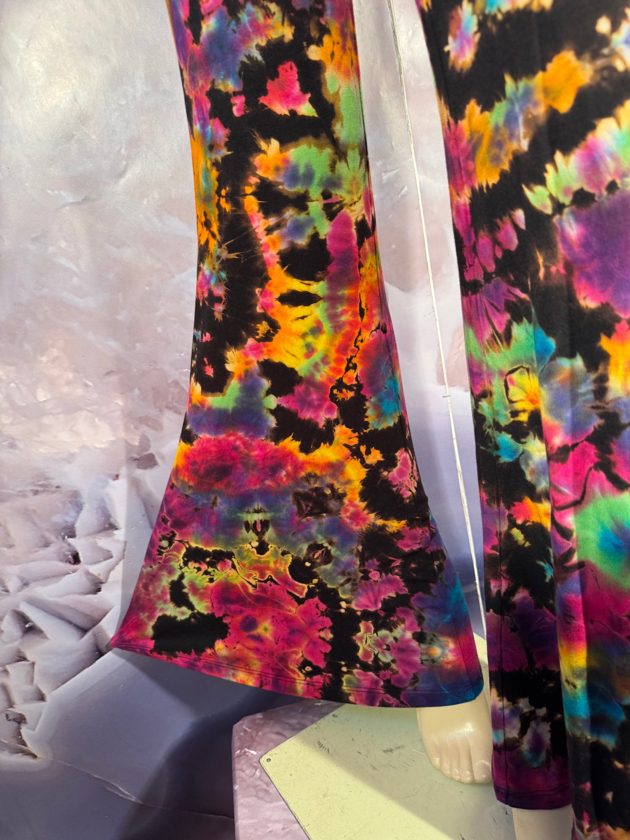Medium REVERSE Psychedelic Serenity Dyes McGee Bell Bottom #3
