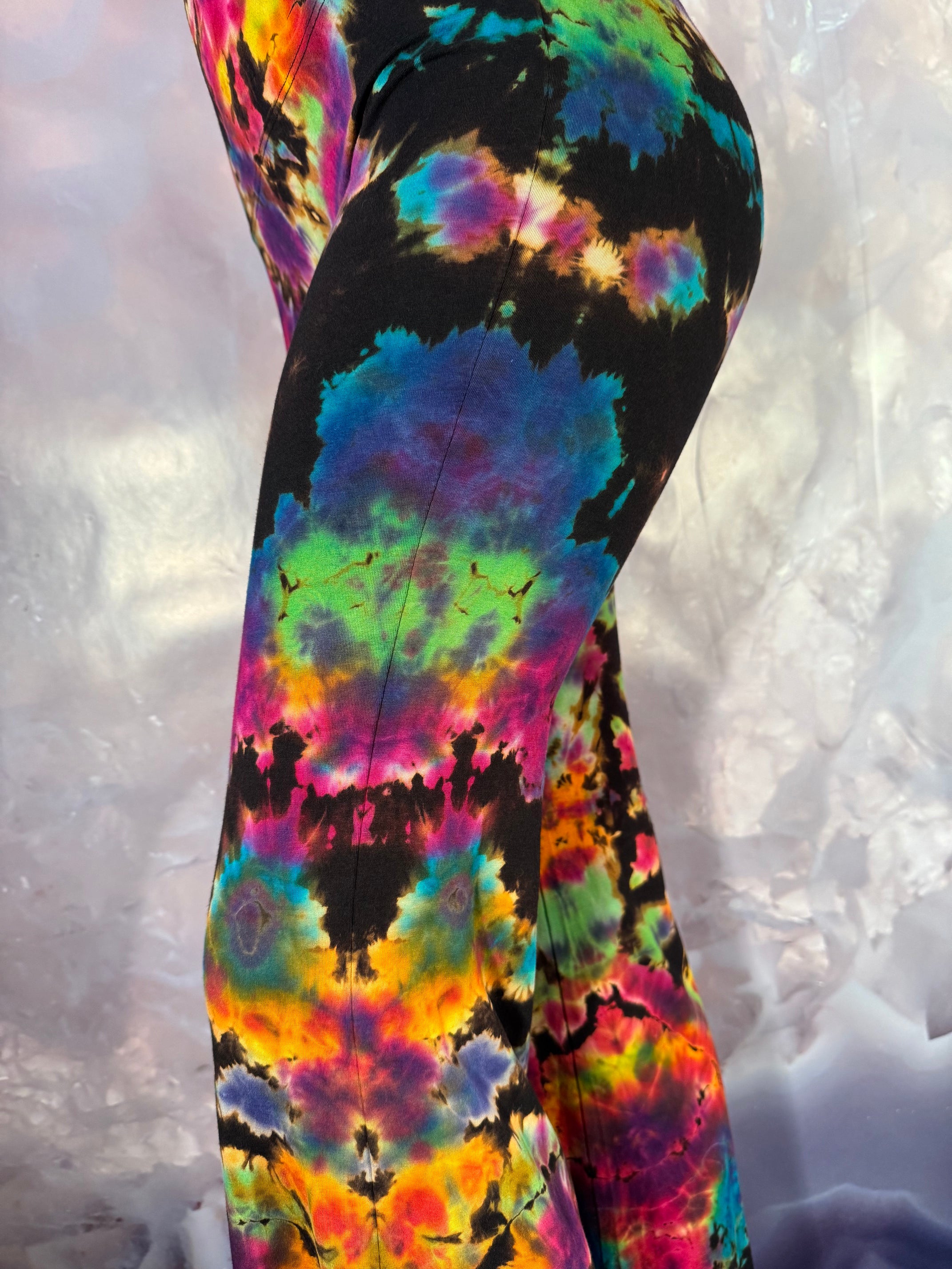 Medium REVERSE Psychedelic Serenity Dyes McGee Bell Bottom #3
