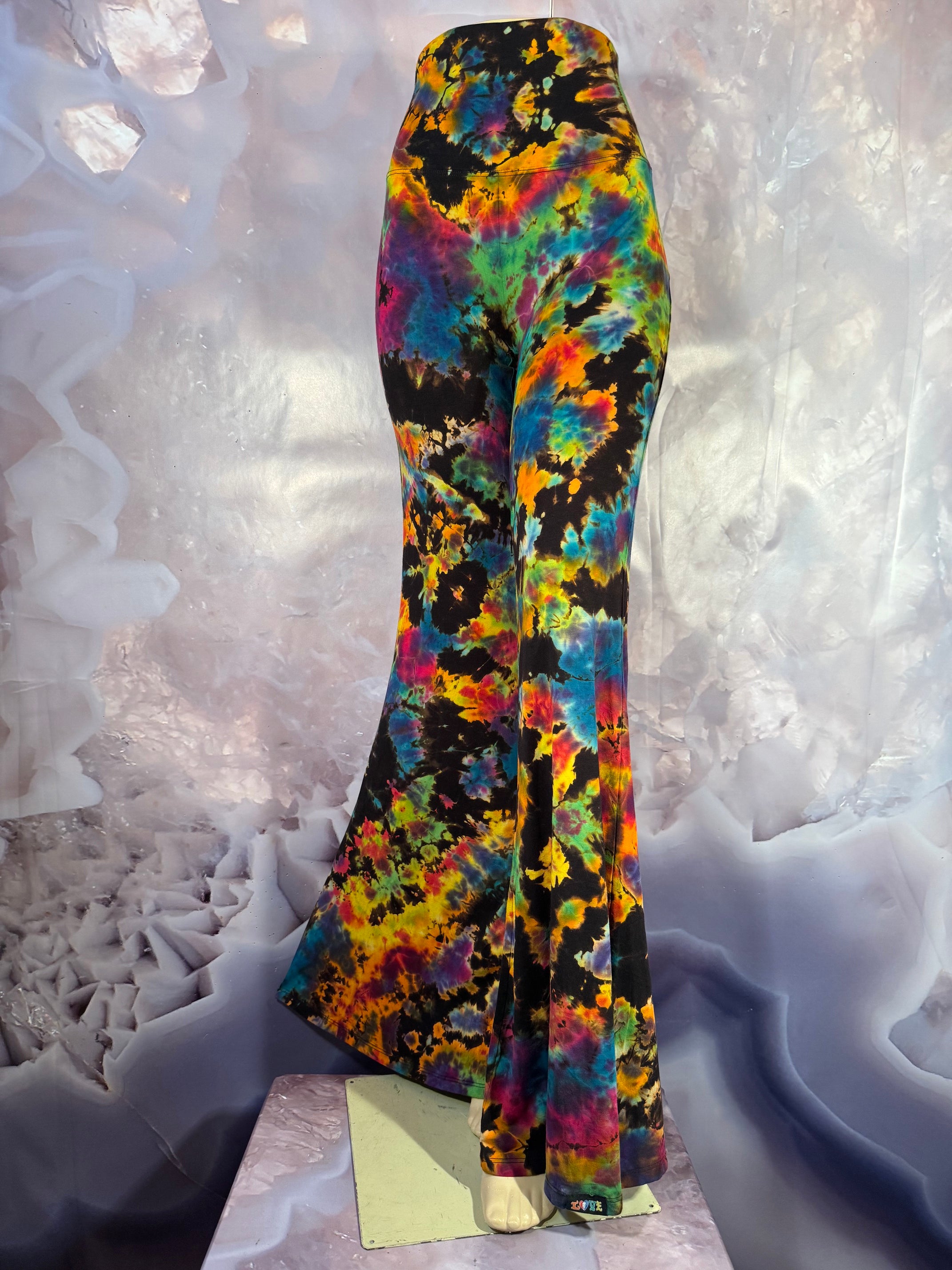 Large REVERSE Psychedelic Serenity Dyes McGee Bell Bottom #6