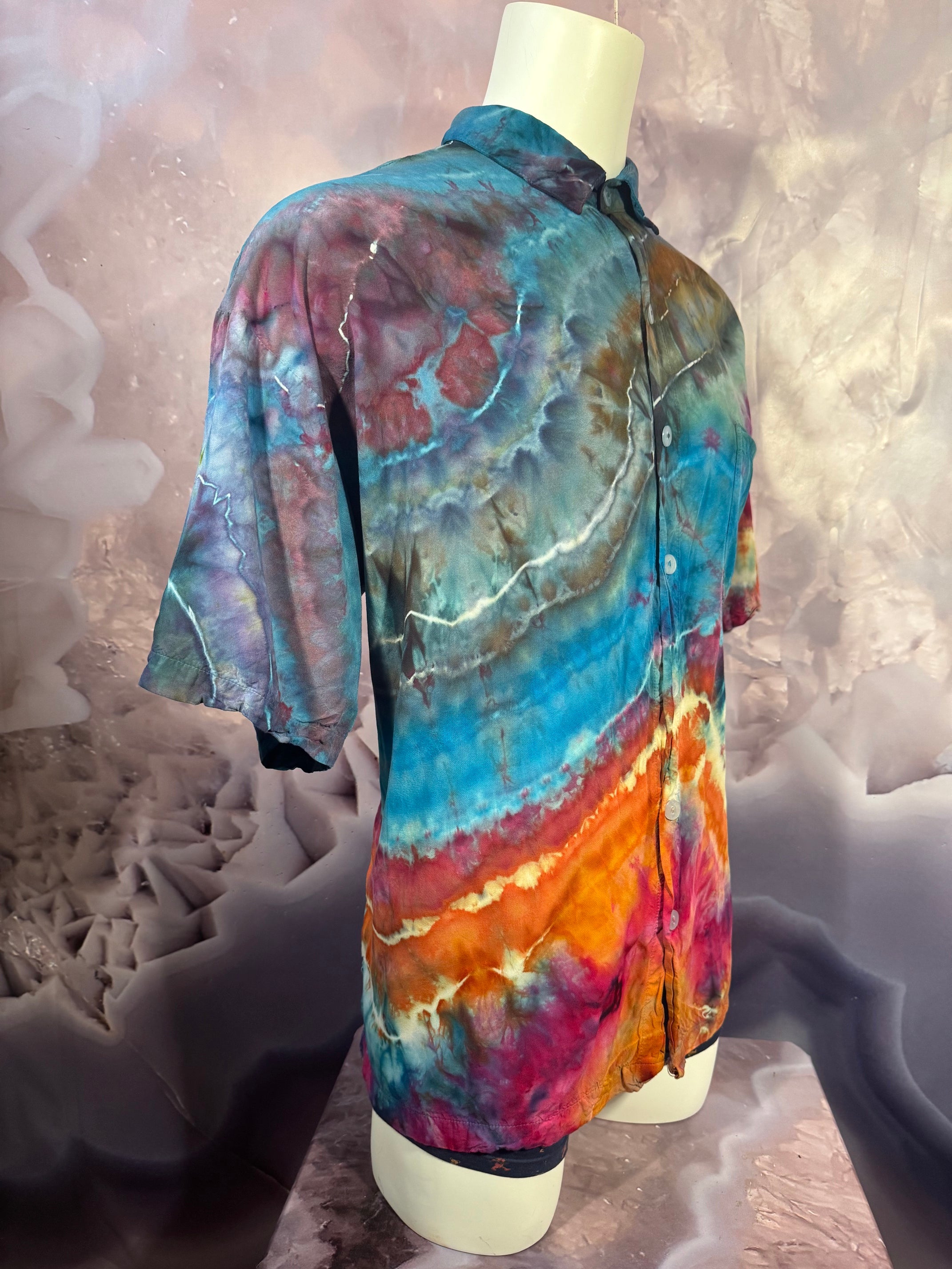 2XL Tyrannosaurus Dyes Button Down #15