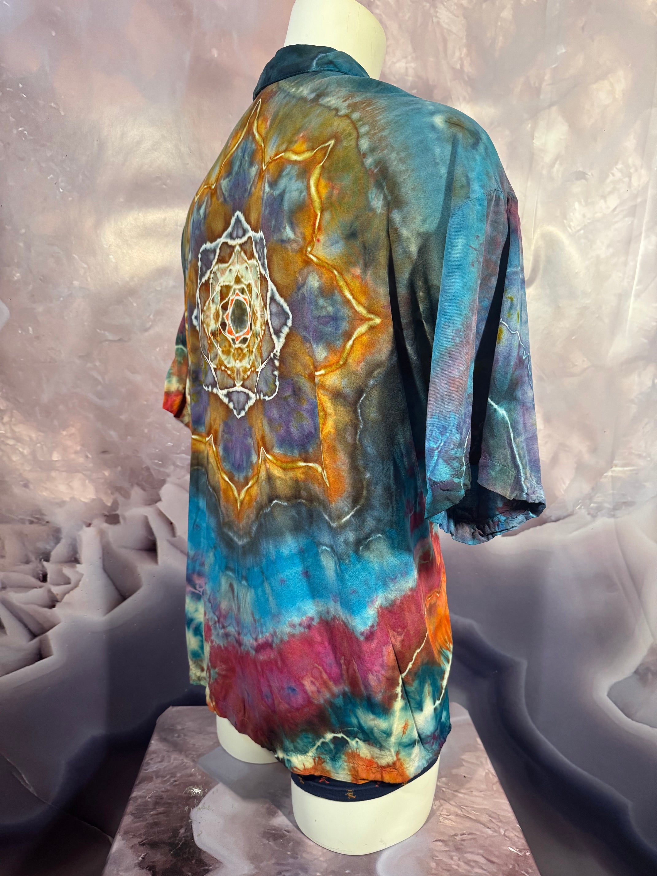 2XL Tyrannosaurus Dyes Button Down #15