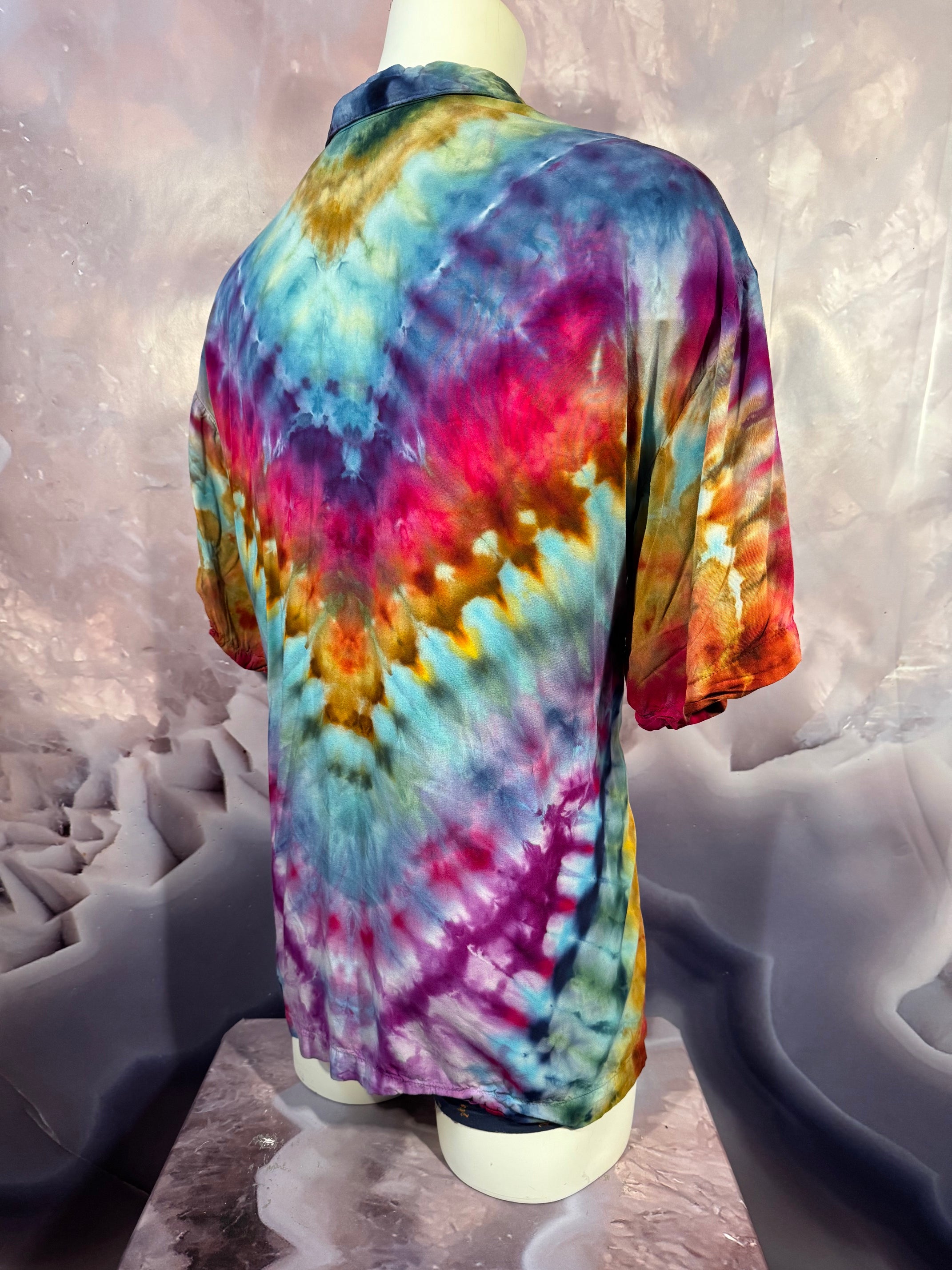 2XL Tyrannosaurus Dyes Button Down #16