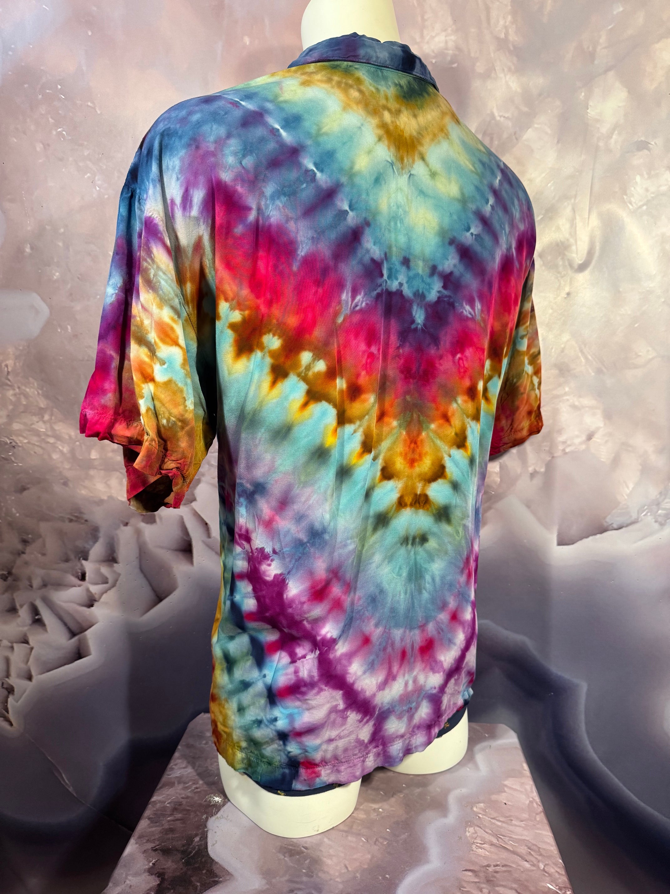 2XL Tyrannosaurus Dyes Button Down #16
