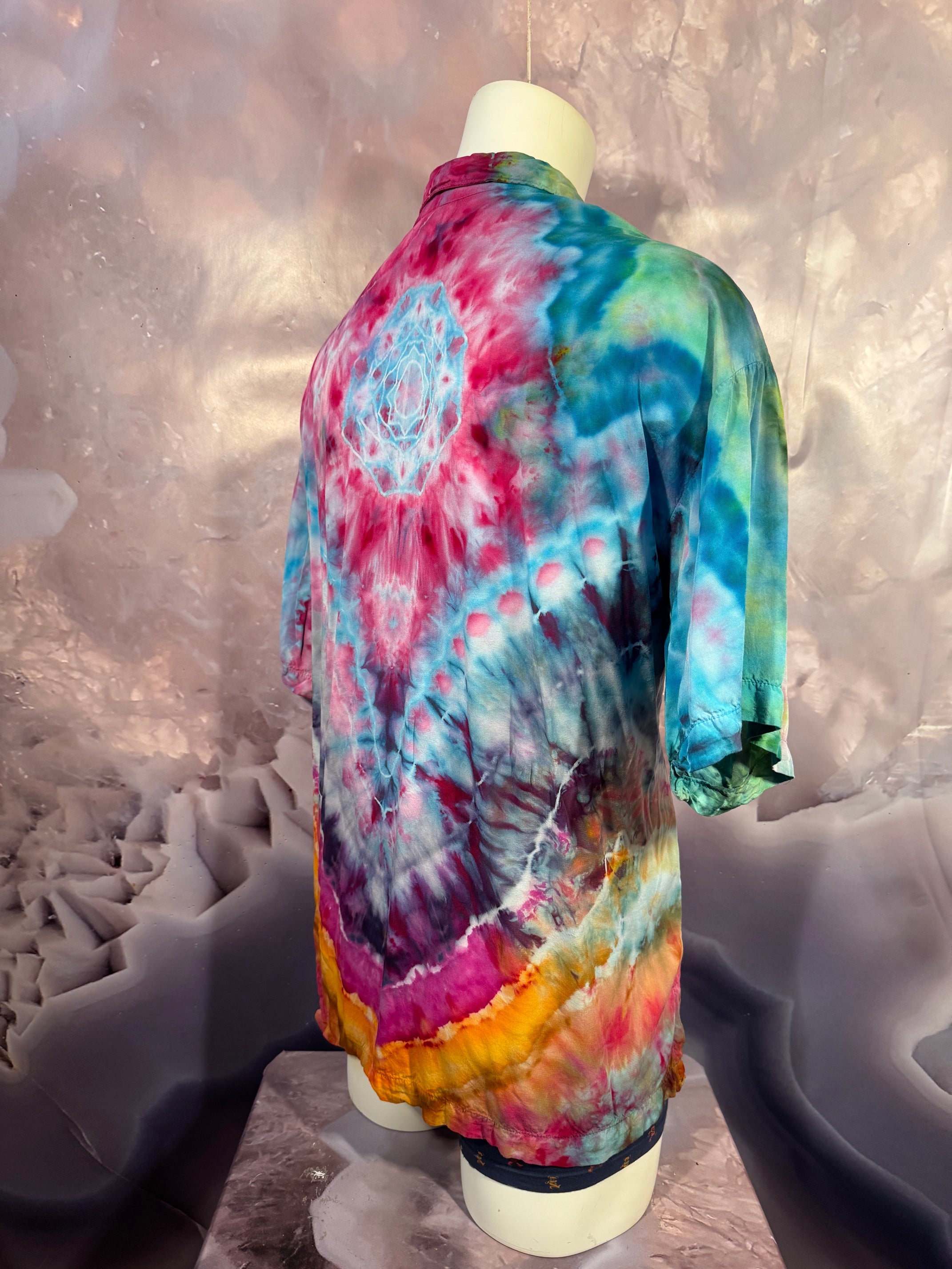 2XL Tyrannosaurus Dyes Button Down #17