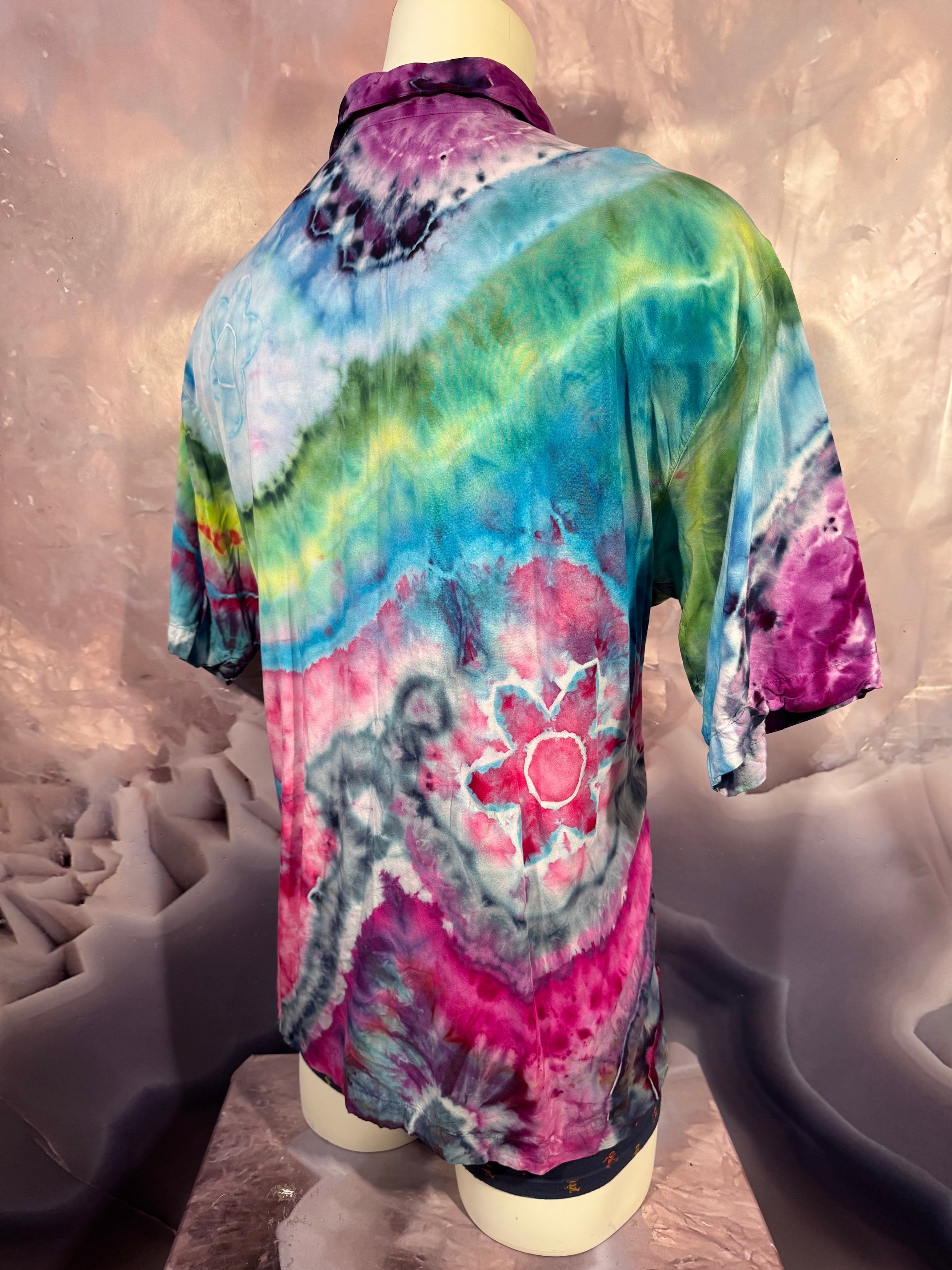XL Tyrannosaurus Dyes Button Down #10