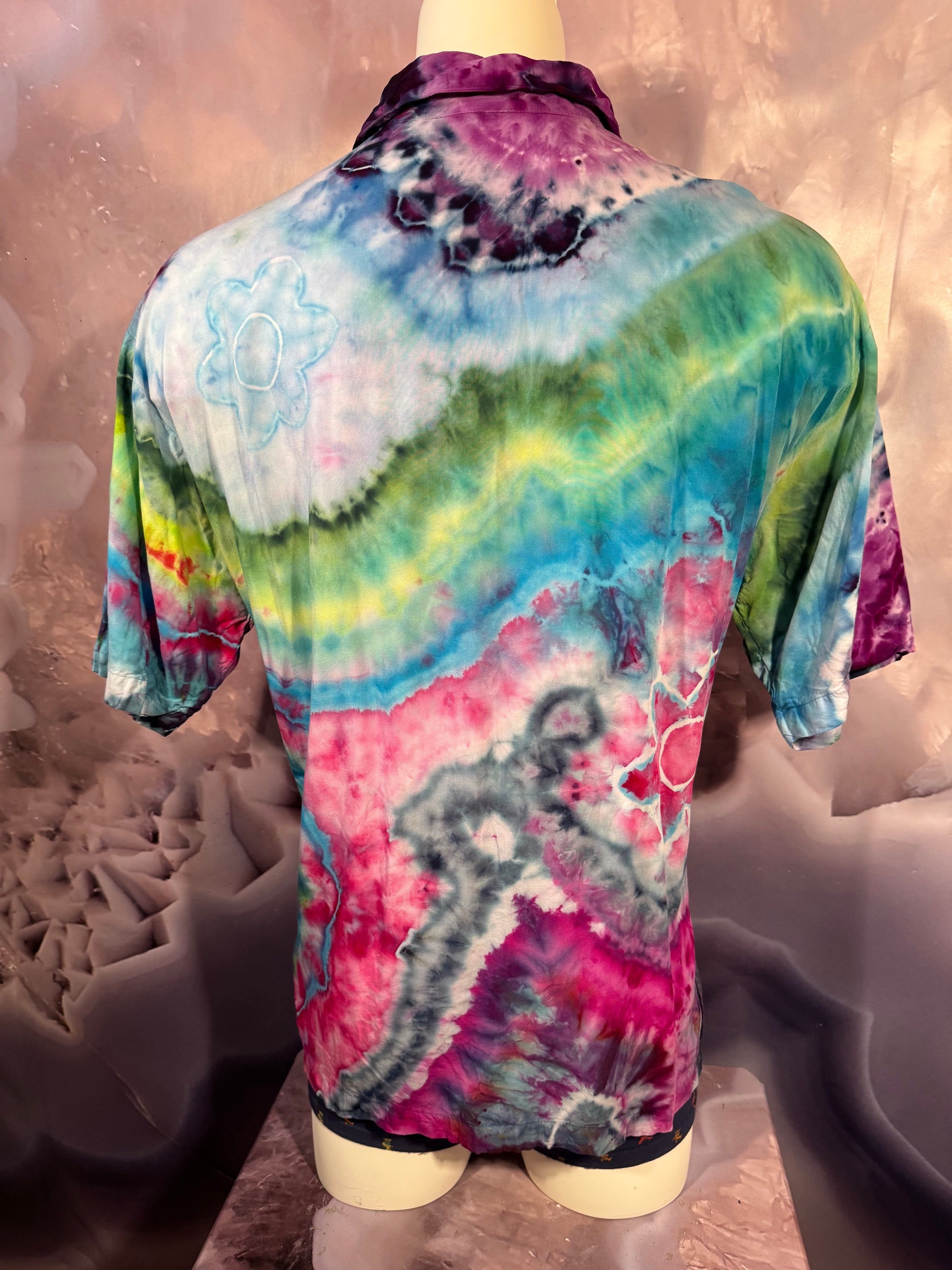 XL Tyrannosaurus Dyes Button Down #10