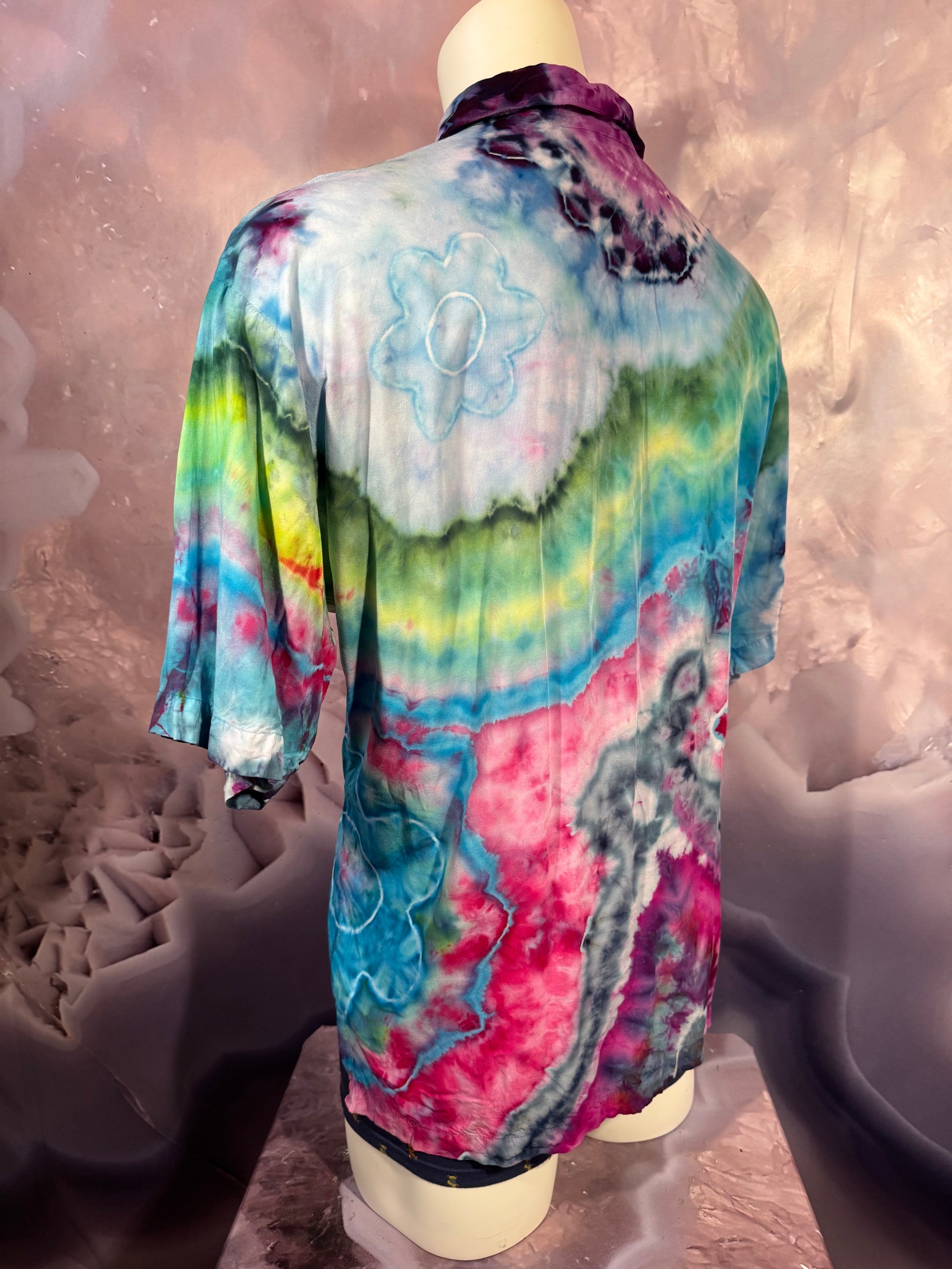 XL Tyrannosaurus Dyes Button Down #10