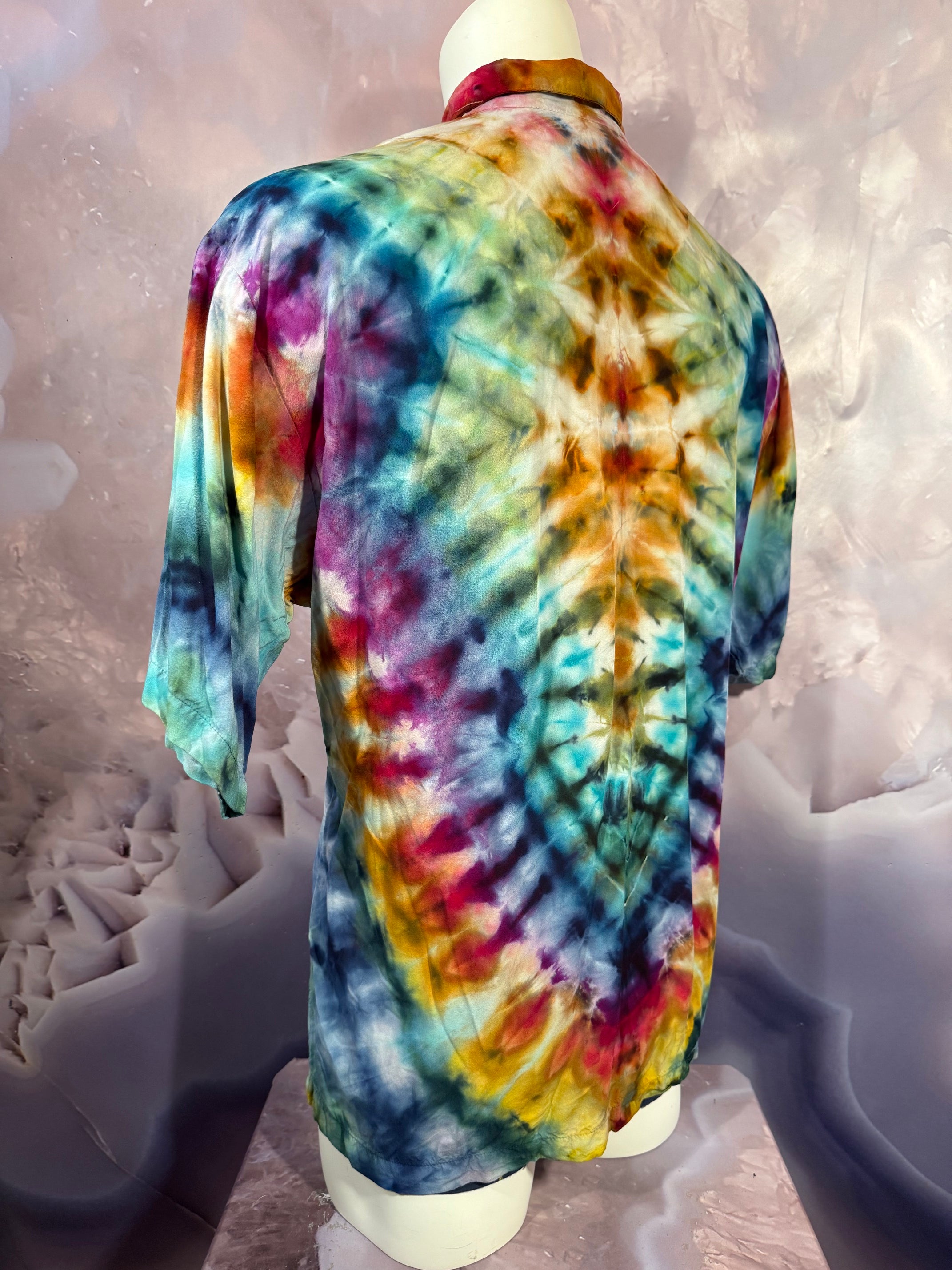 XL Tyrannosaurus Dyes Button Down #13