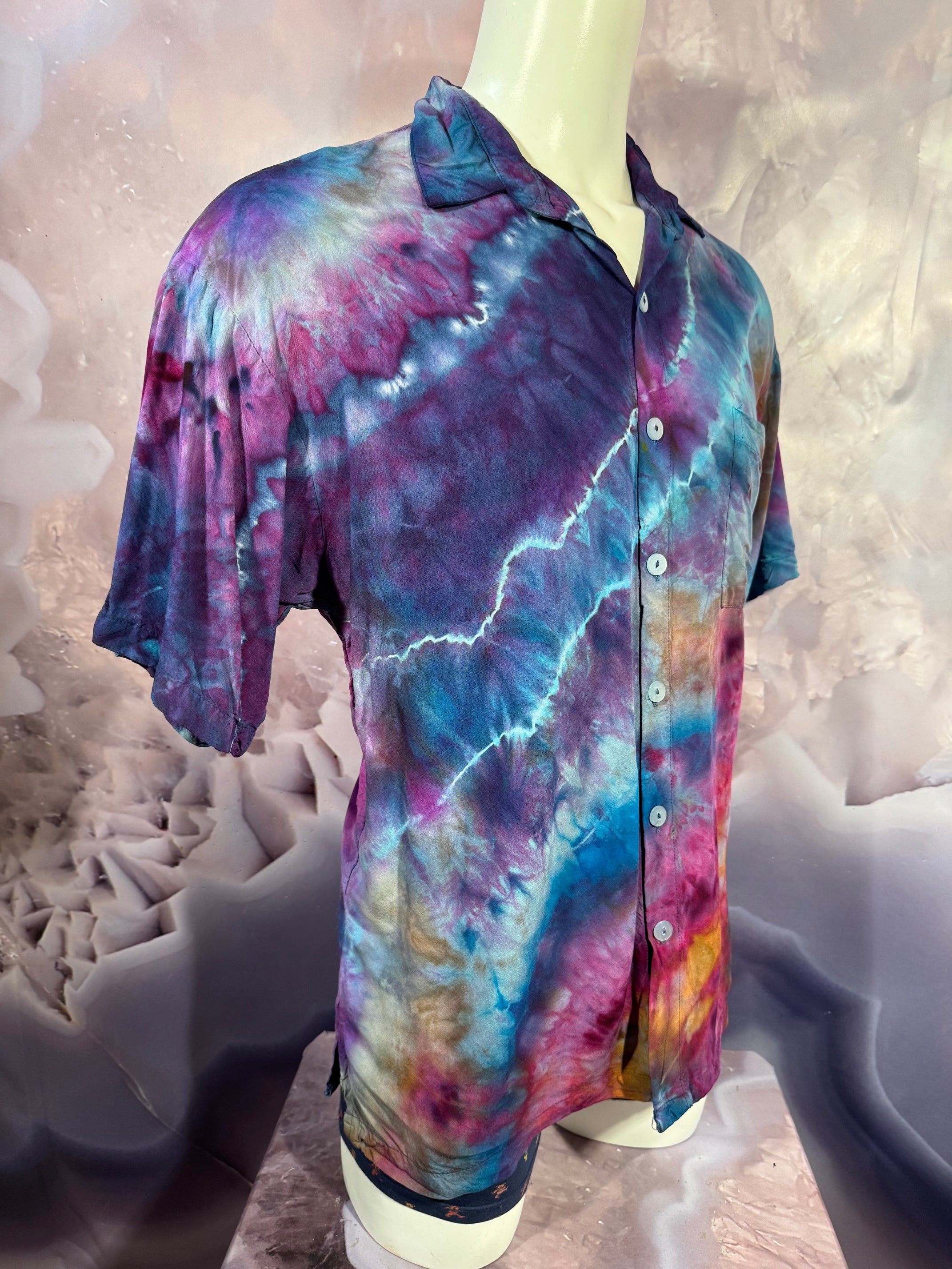 Large Tyrannosaurus Dyes Button Down #9