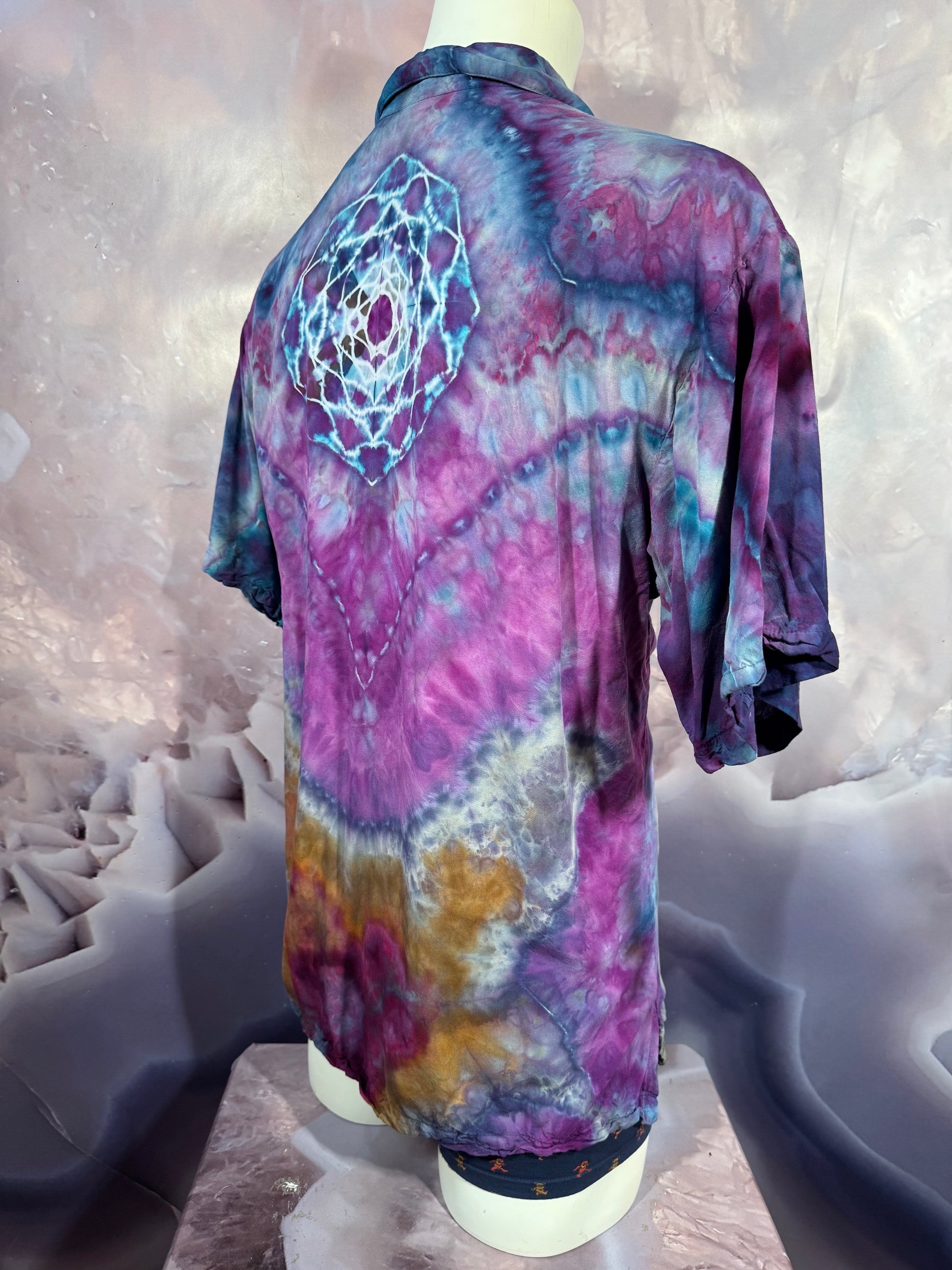 Large Tyrannosaurus Dyes Button Down #9