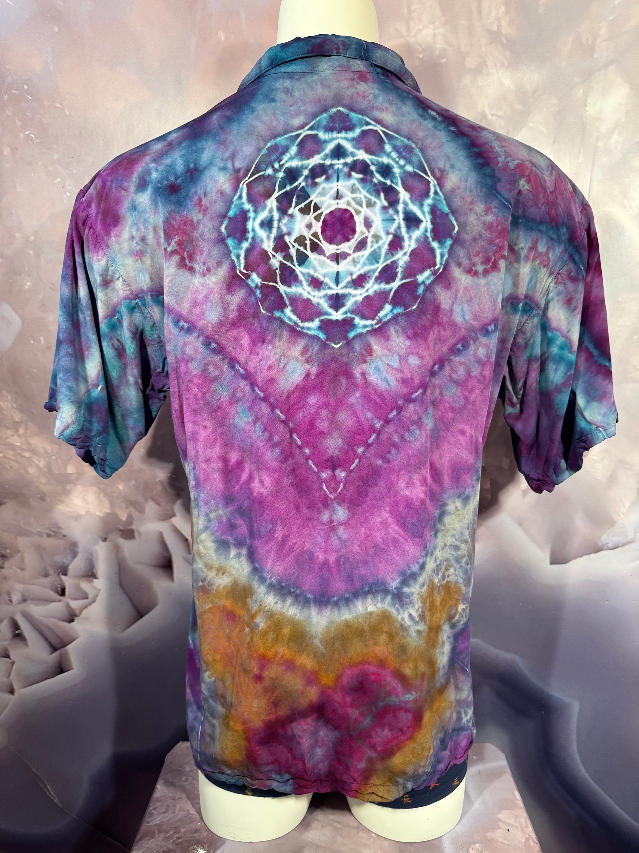 Large Tyrannosaurus Dyes Button Down #9