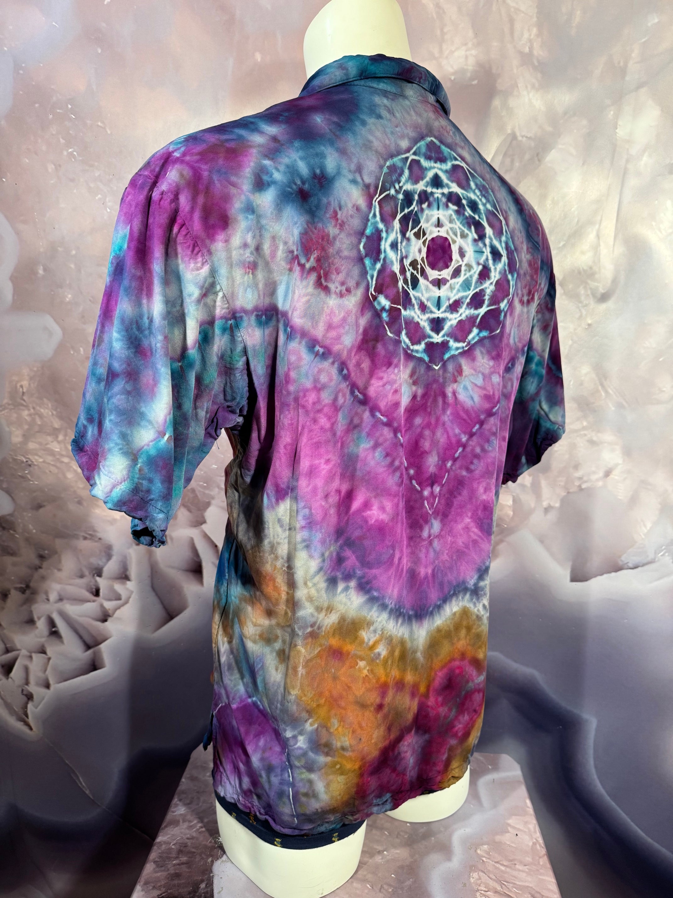 Large Tyrannosaurus Dyes Button Down #9