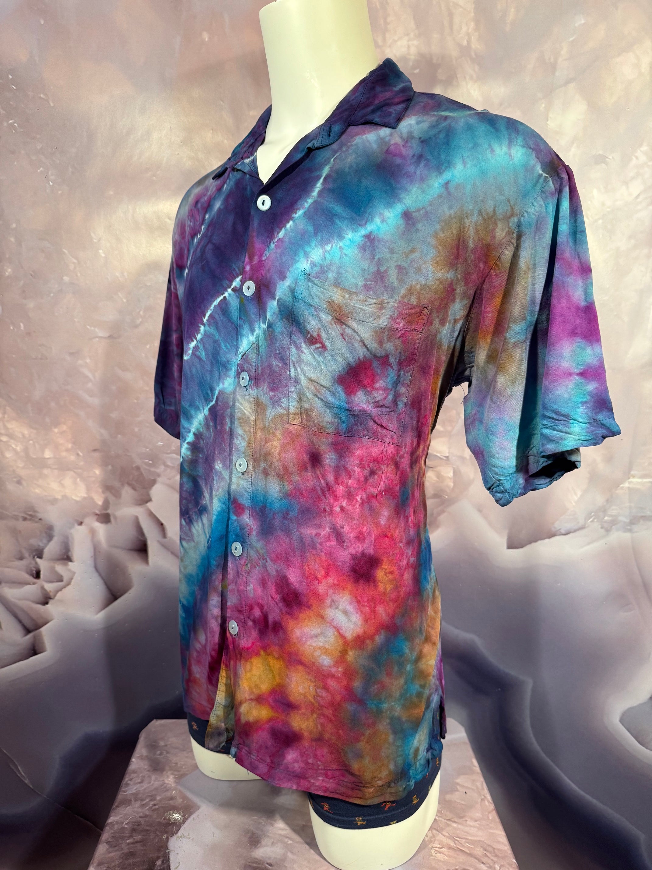 Large Tyrannosaurus Dyes Button Down #9