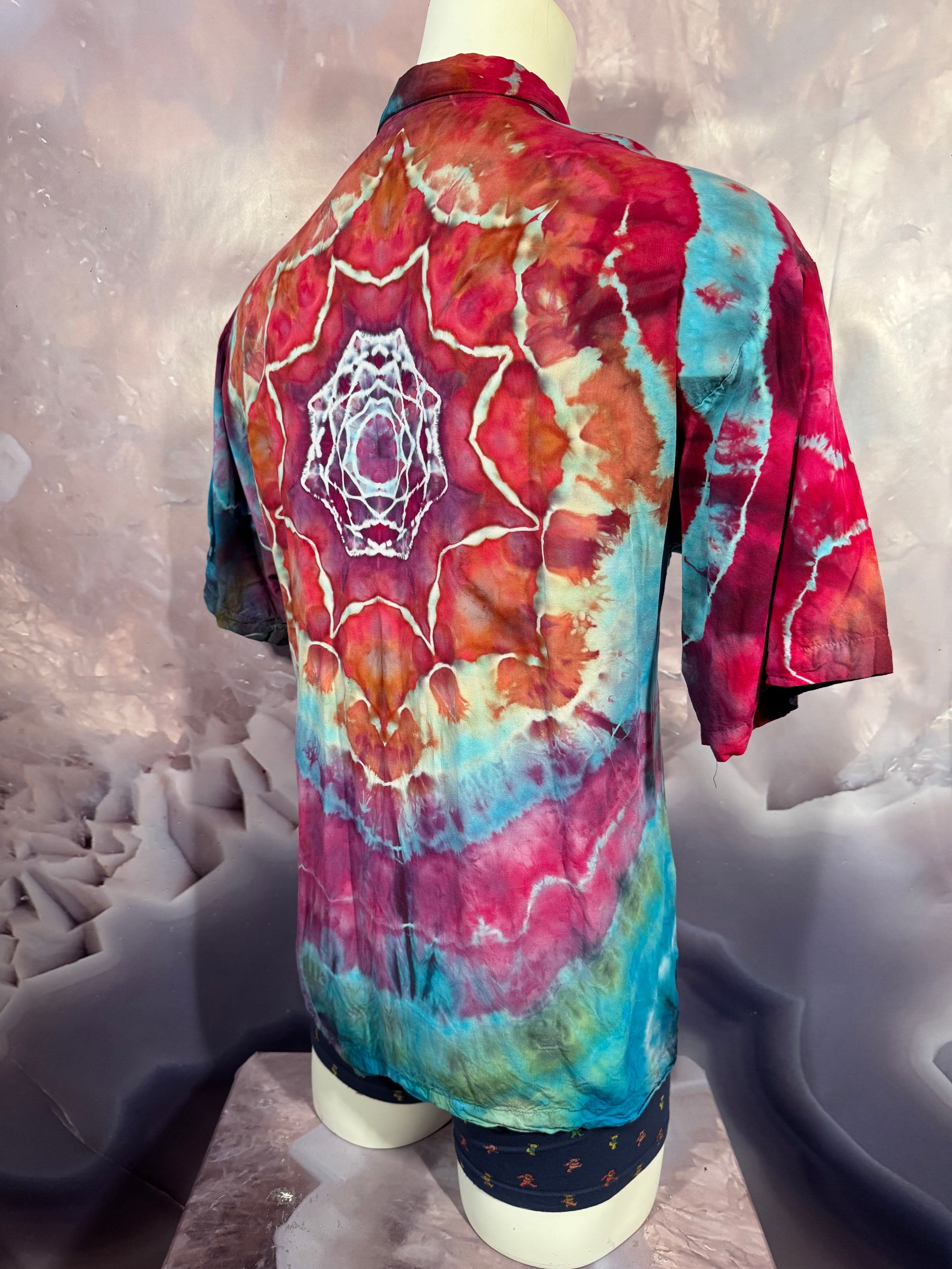 Large Tyrannosaurus Dyes Button Down #8