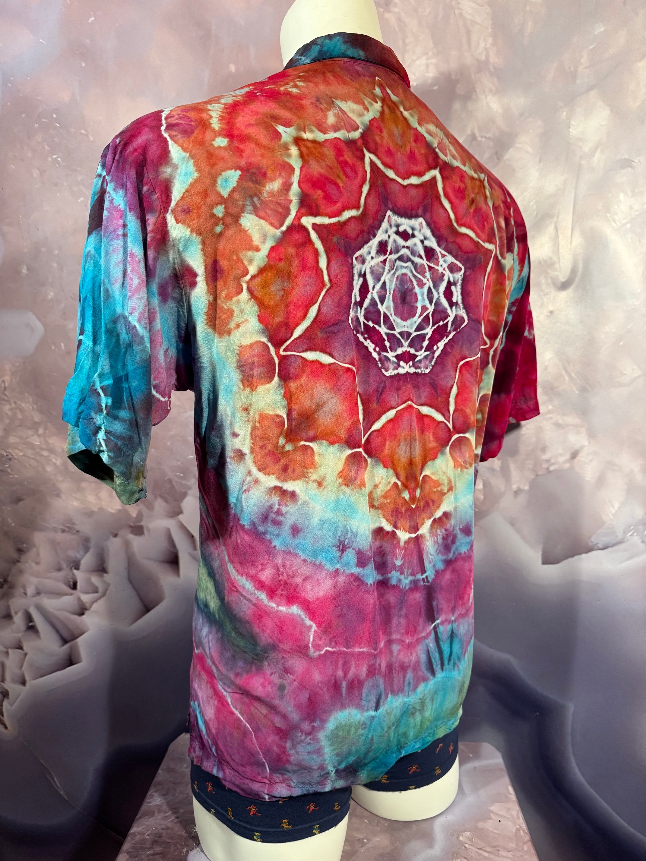 Large Tyrannosaurus Dyes Button Down #8