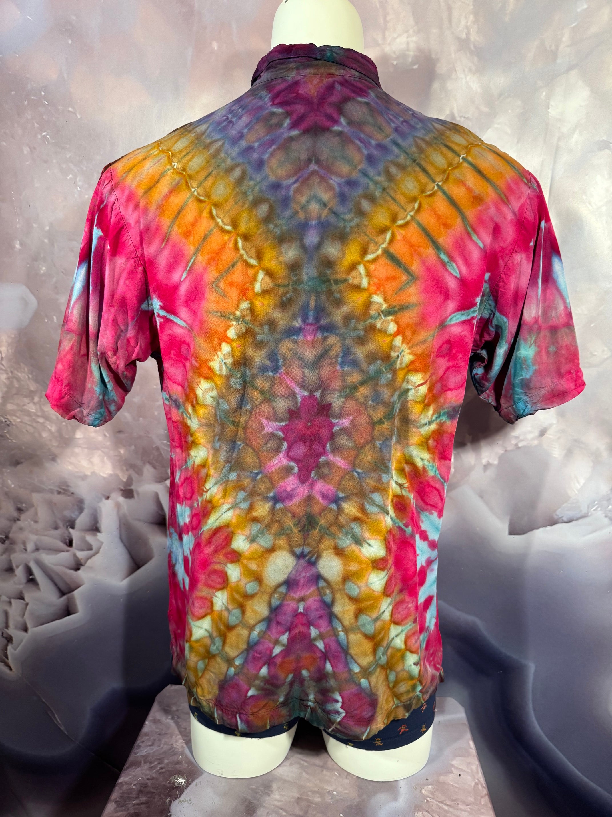 Medium Tyrannosaurus Dyes Button Down #2