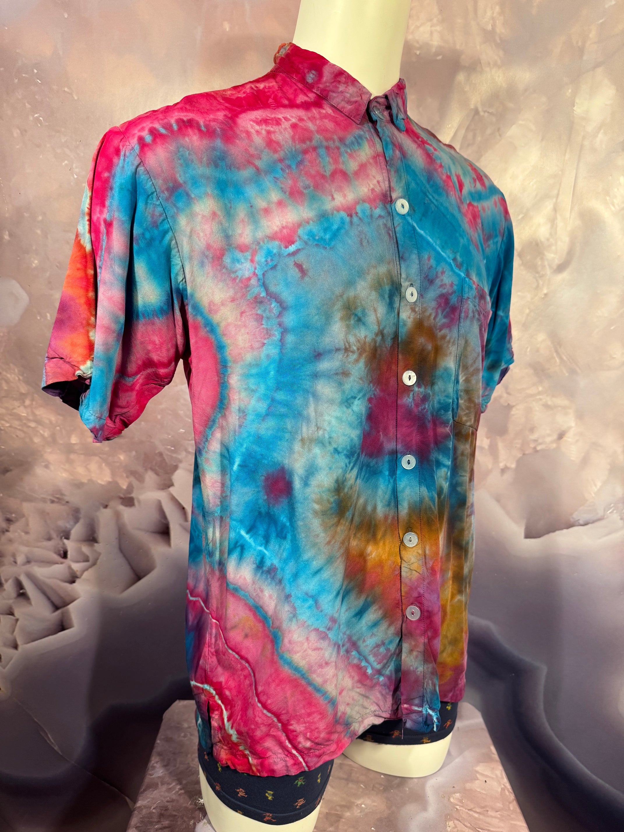 Medium Tyrannosaurus Dyes Button Down #3