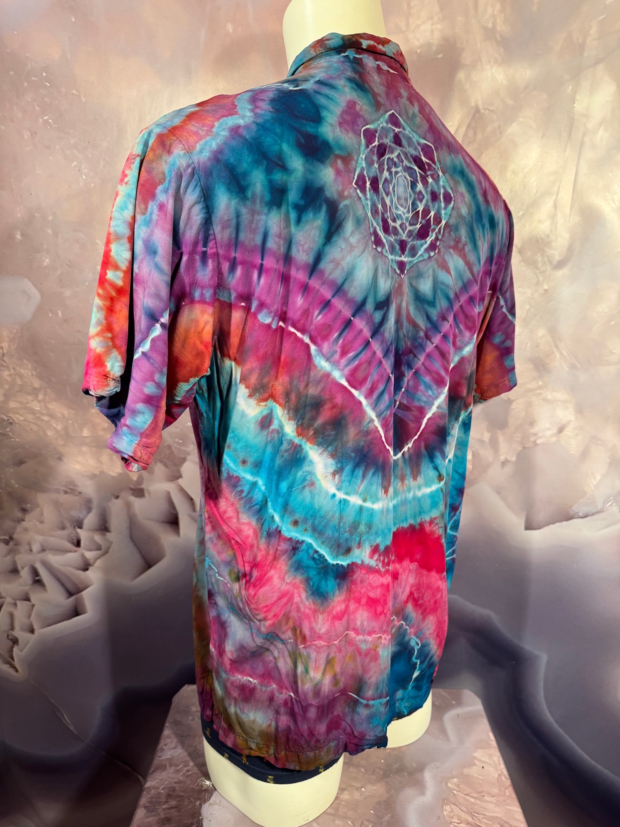 Medium Tyrannosaurus Dyes Button Down #3