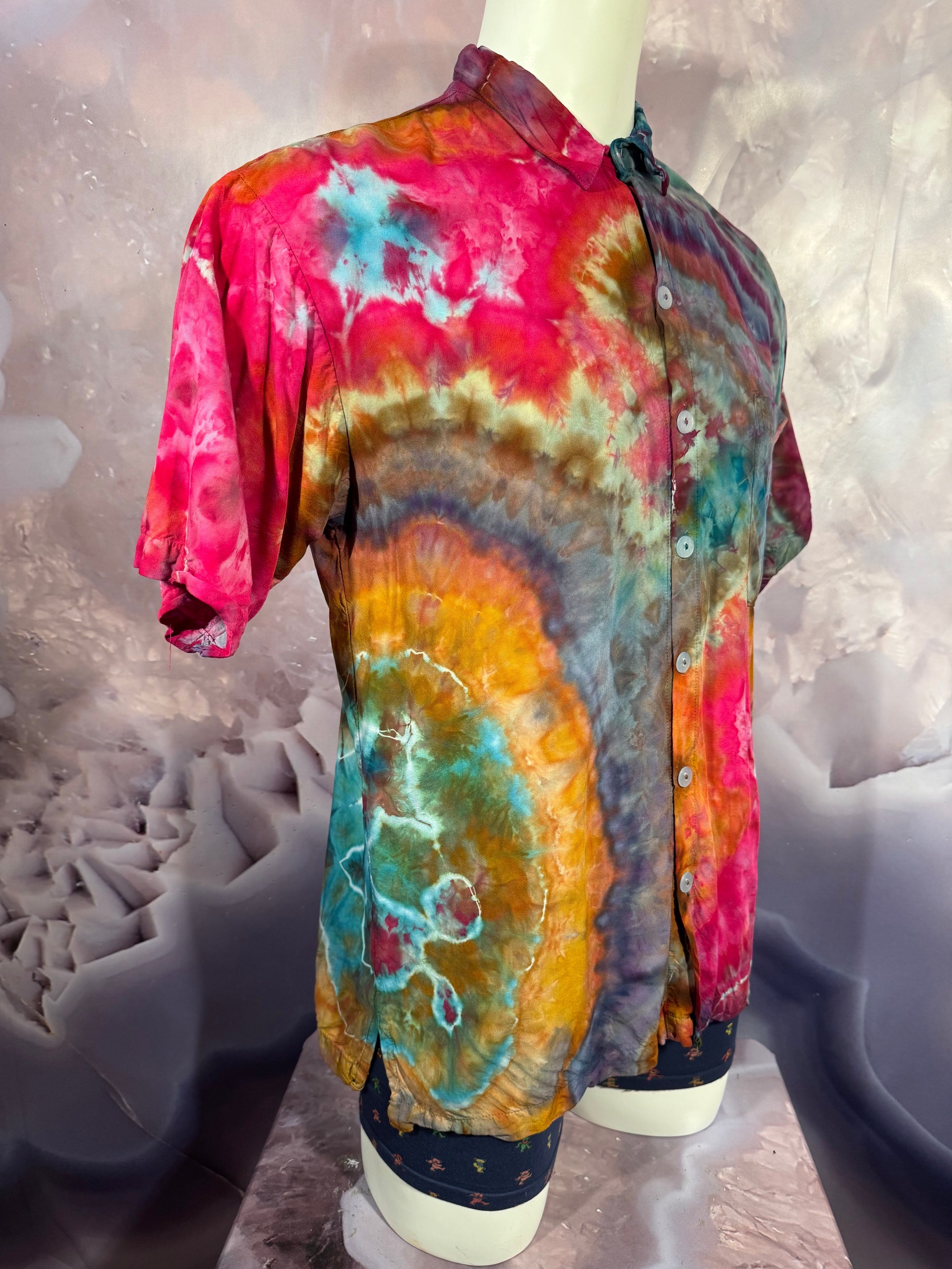 Medium Tyrannosaurus Dyes Button Down #4