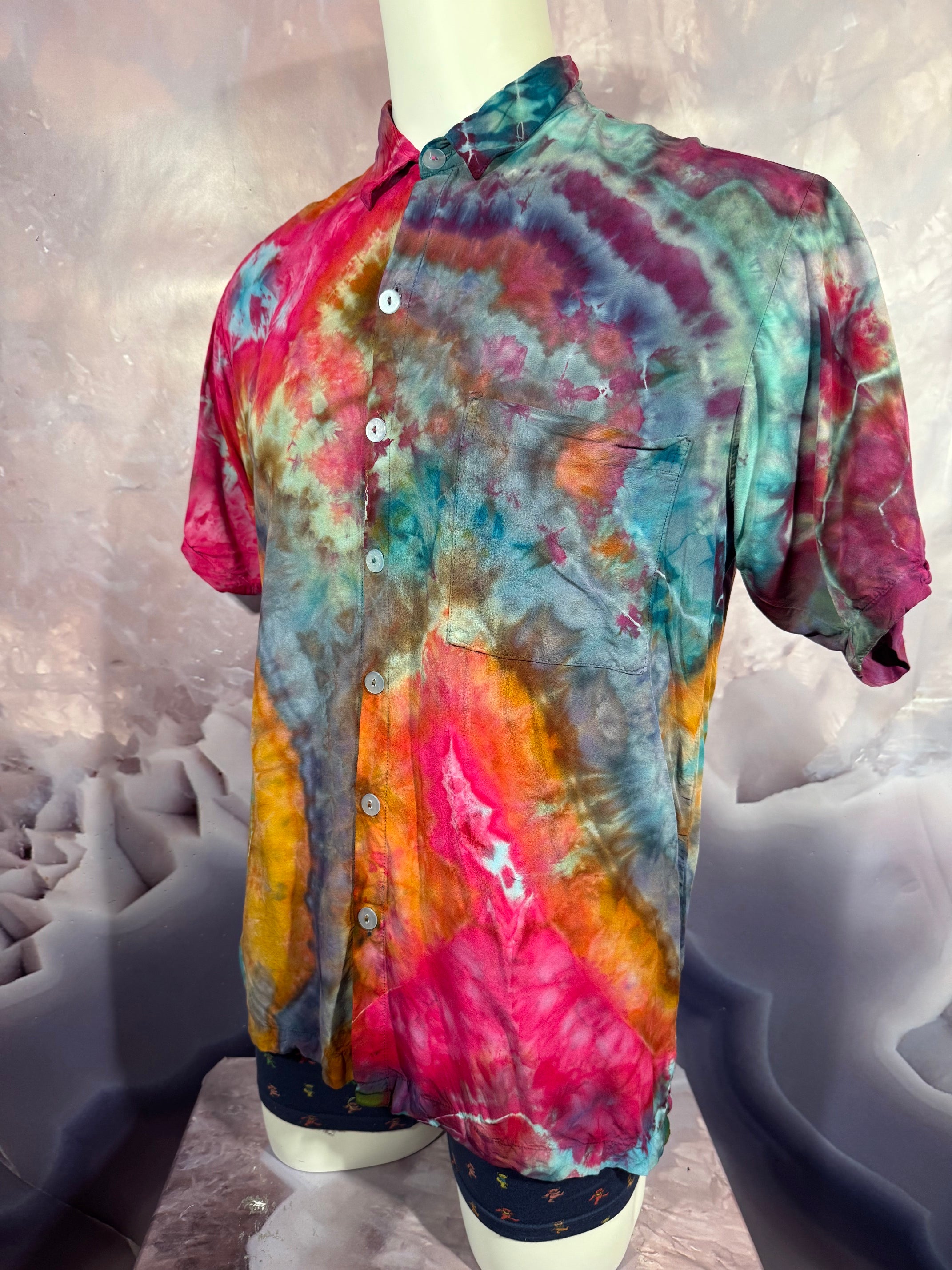 Medium Tyrannosaurus Dyes Button Down #4