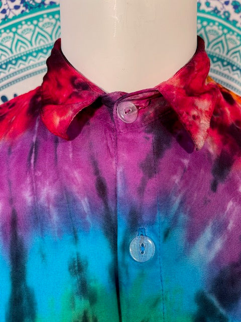 Colors of Love Rayon Button Down #1