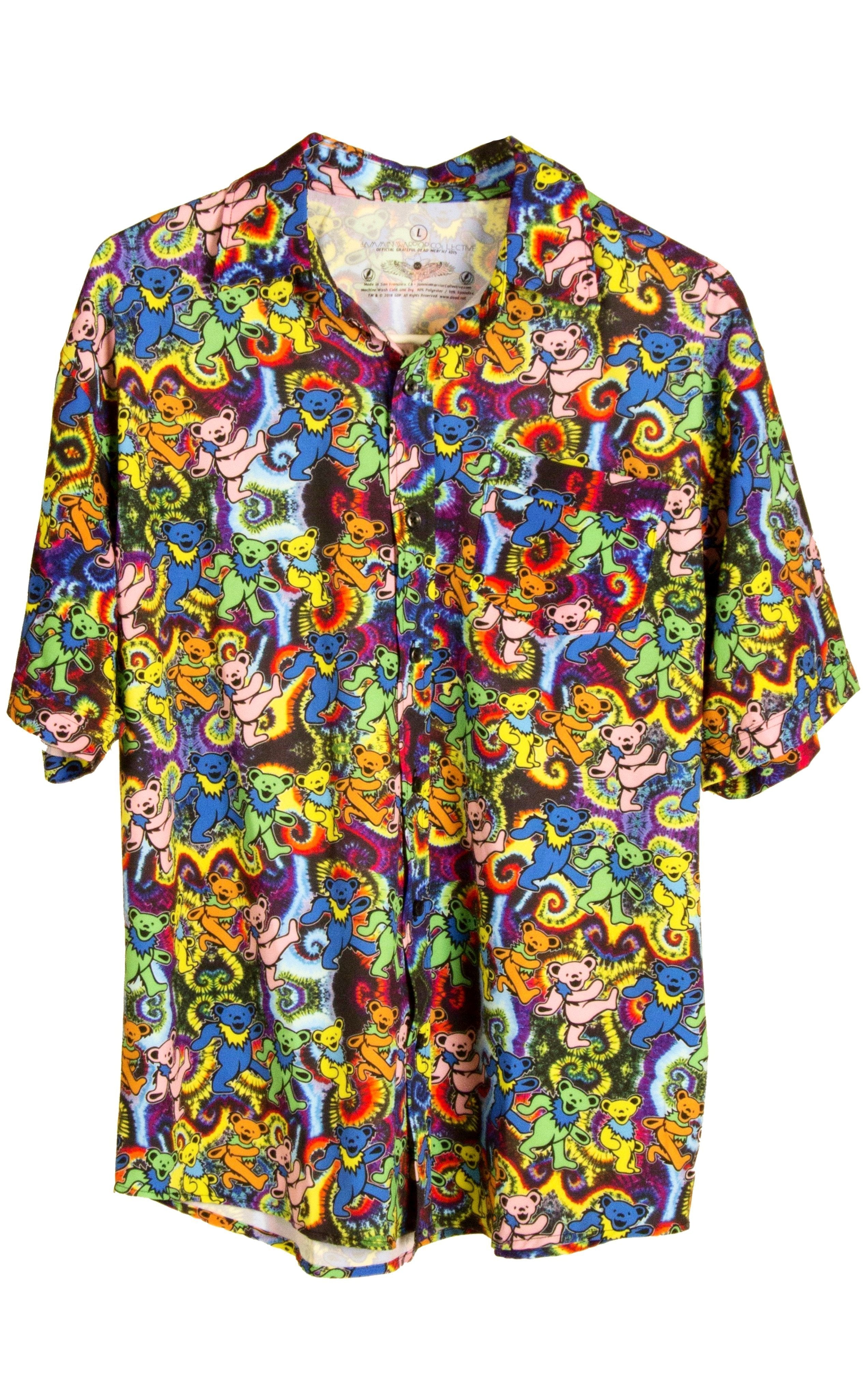 Dancing Bears Grateful Dead Dress Shirt - Warrior Within Designs ,Shirt 
