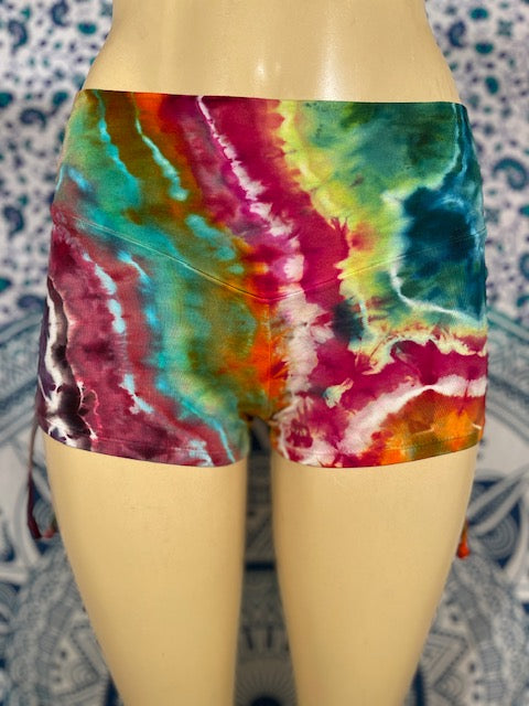 Extra Small Colorfully Blessed Dyes Cinch Shorts #1