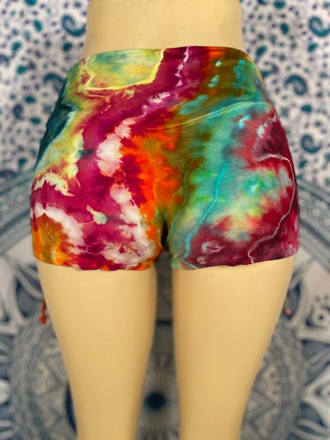 Extra Small Colorfully Blessed Dyes Cinch Shorts #1